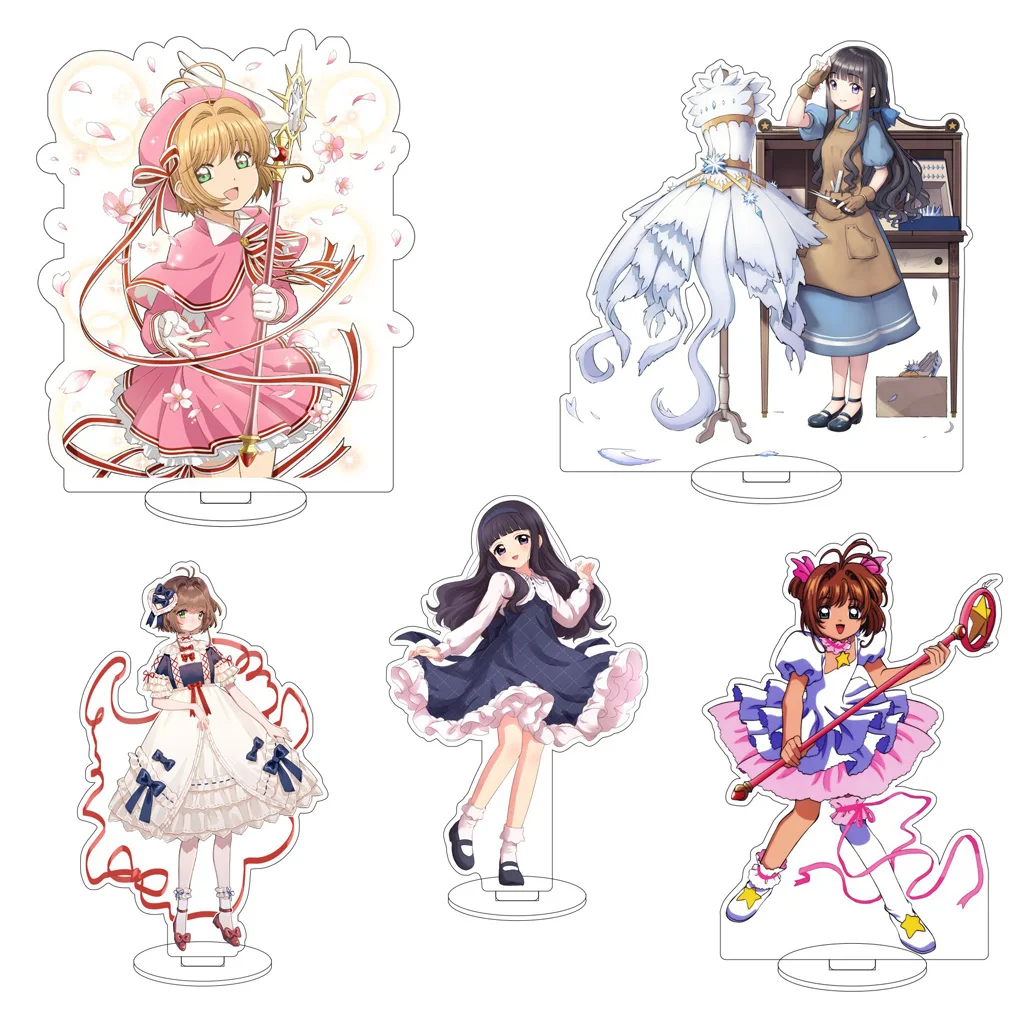 16CM Anime Cardcaptor Sakura Li Xiao Lang Kinomoto Sakura Daidouji Tomoyo Cerberus Cosplay Acryl-Figur Ständer Ornamente Geschenke
