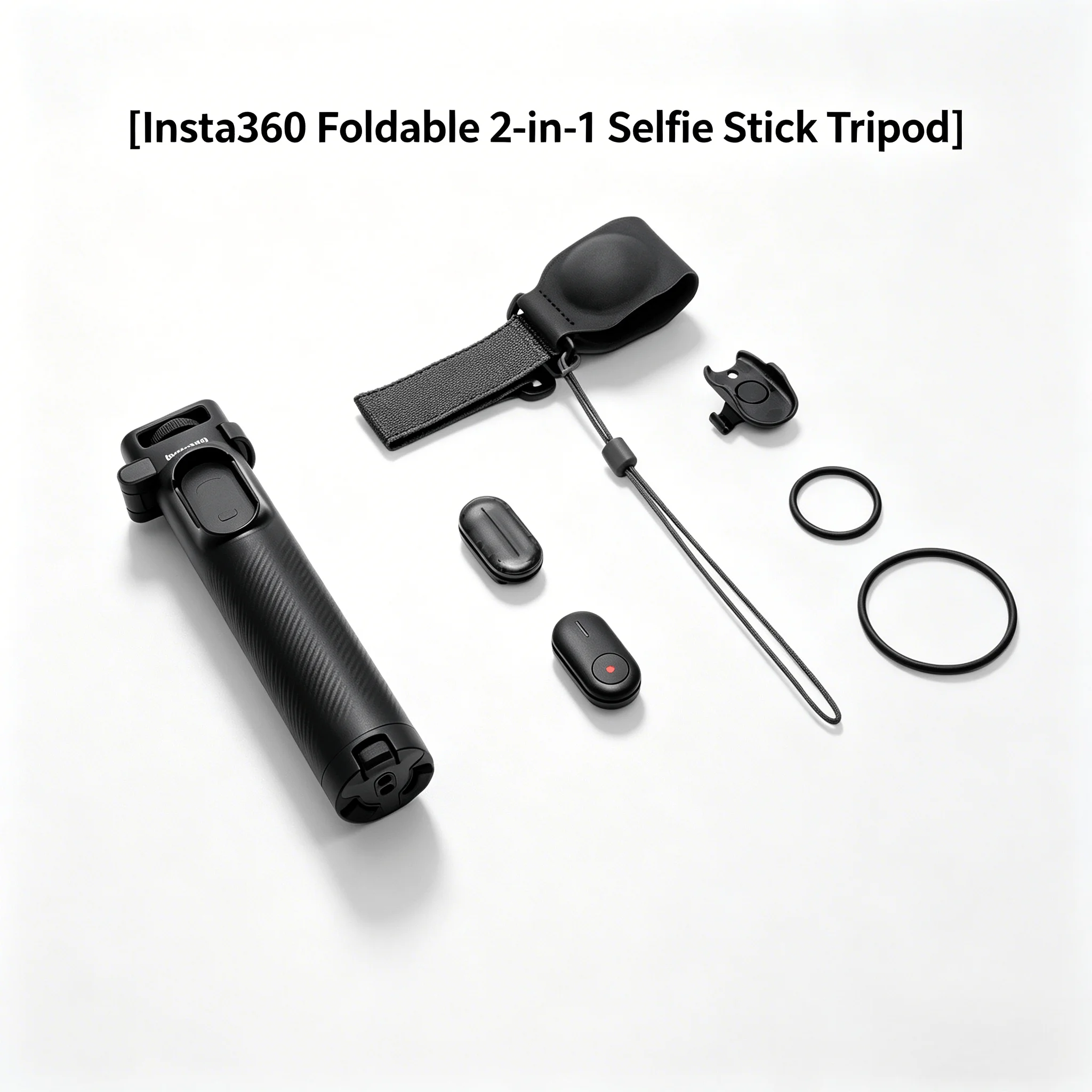 

Pocket Foldable Tripod Selfie Stick, For Insta360, 2-in-1 design with 1/4" mount, portable combo for X5, X4, X4 Air, X3