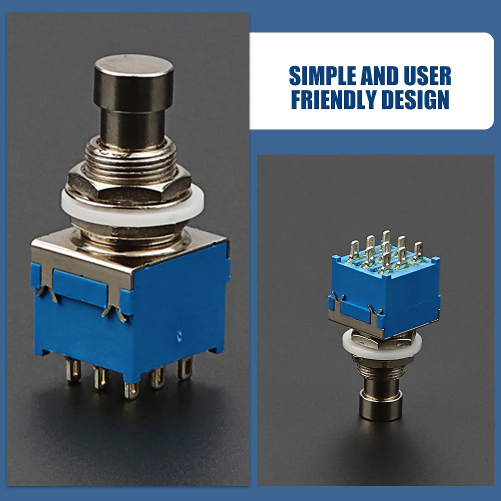 

Stylish 9 Pin Guitar Switch Metal Footswitch Pedal Compatible Various Devices Guitar Supplies Foot Switch 9 Pin