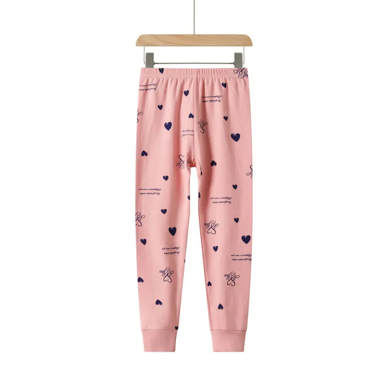 Children's autumn and winter cotton wool single pants, soft and breathable cotton for children, baby printed warm home sleeping image 4