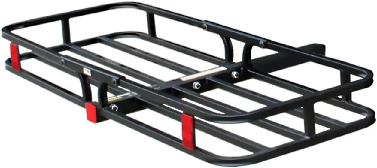 

70107 53" x 19-1/2" Hitch Cargo Carrier - Trailer Steel With High Side Rails For RV's, Trucks, SUV's, , Cars 2& Fishing Airbed