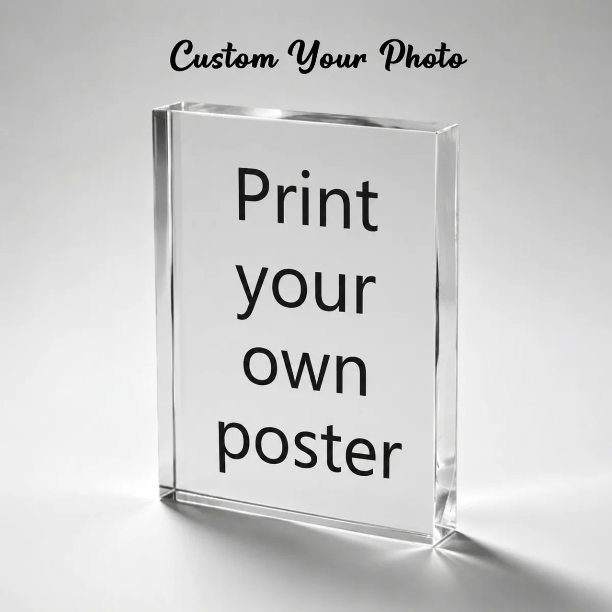 A Personalized Custom Acrylic Block—Suitable for Various Occasions, Available in Multiple Sizes, and A Unique Decorative Piece.