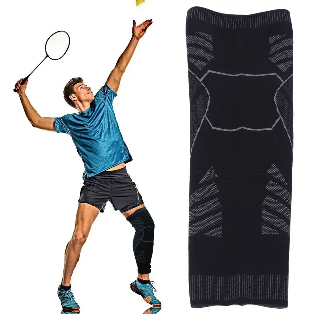 

Imitation Nylon Full Leg Compression Sleeve Wear-resistant Anti-slip Fitness Knee Pads Sweat-absorbing Joints Protector