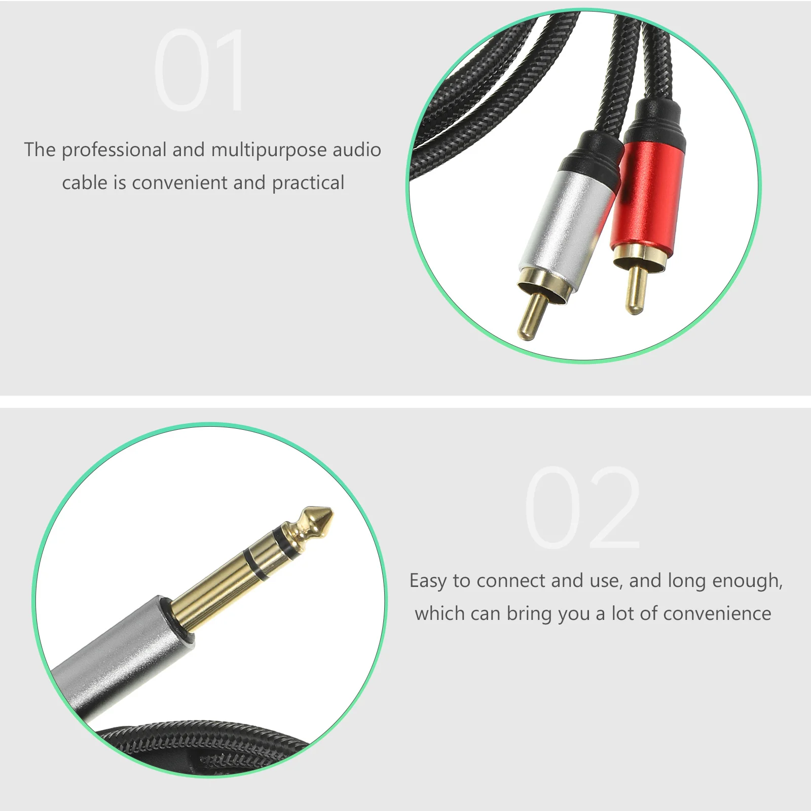 

Audio Cable 3 Pin Microphone Wire For Speakers Mixers Car Amplifier Power Amplifier Audio Equipment Converter Splitter Cord