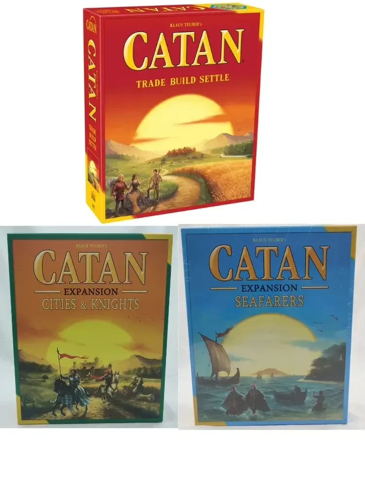 CATAN Games | Base Game + Seafarers +  trade build settle  | 3-4 Players | 60 Minutes Playing Time