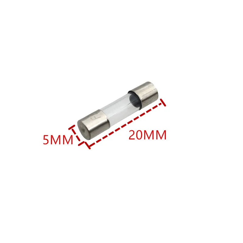 100PCS/Lot Fast Blow Glass Fuse Tube 5x20mm 0.5A 1A 2A 3.15A 4A 6A 7A 8A 10A 15A 20A