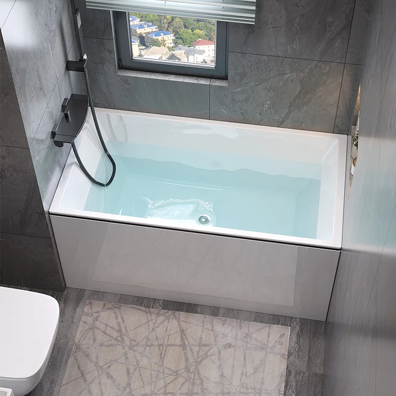bathtub Small apartment Internet celebrity Deep bubble Department Household adult acrylic bathtub Small 1-1.3 wholesale