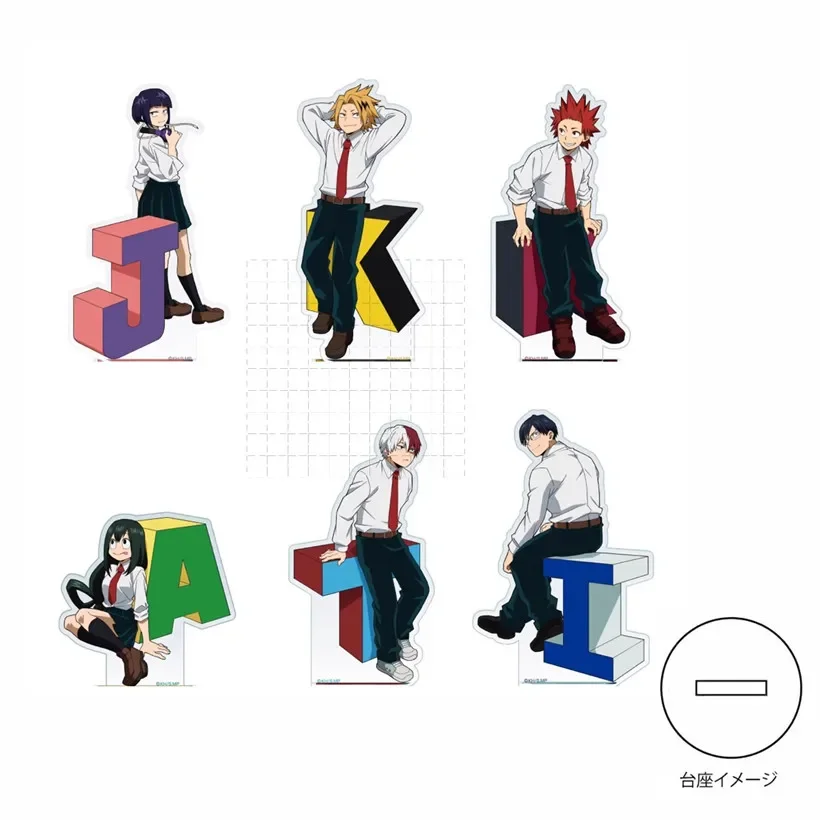 Game Asui Tsuyu Kirishima Eijirou Todoroki Shouto Acrylic Stand Doll Anime Figure Model Plate Cosplay Toy Gift