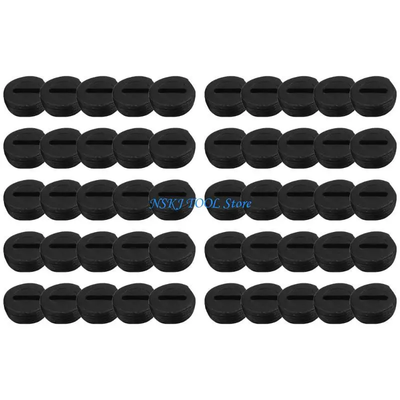 L8RC 50x أسود فرشاة الكربون البلاستيكي سوداء مع موصلات محددة للمطرقة #3