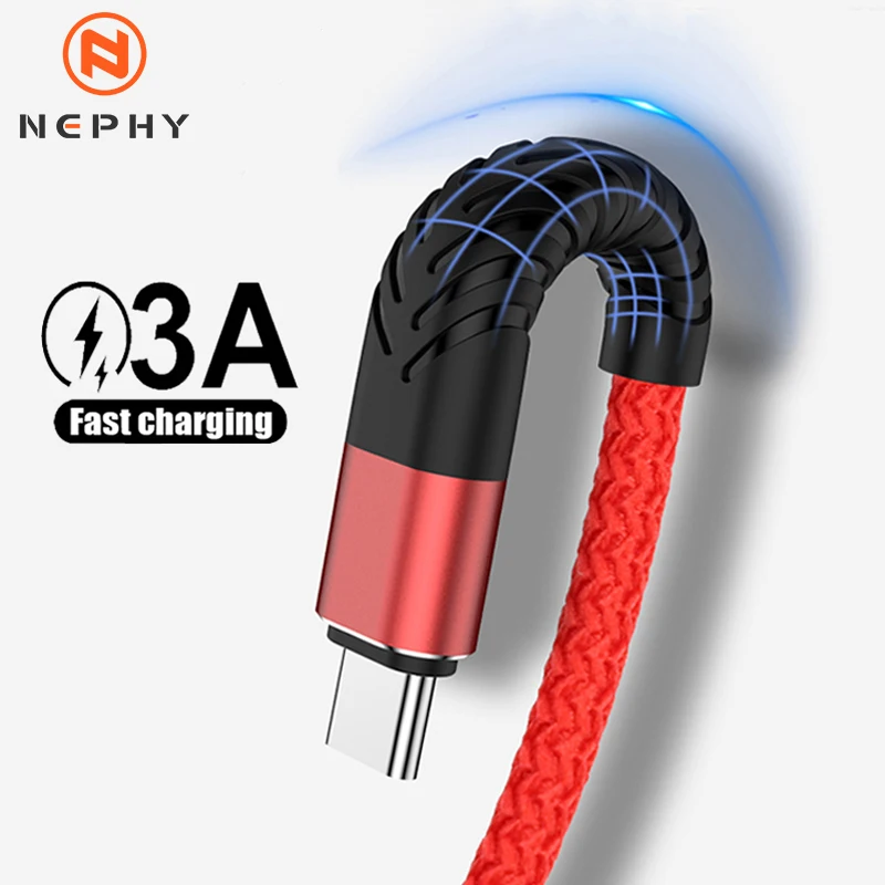 3A Fast Charging USB Type C Cable For Samsung Xiaomi Huawei USB C Type-C Charger Origin Mobile Phone Cord Short Long 0.2m 2m 3m