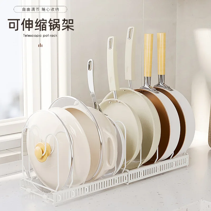 

Kitchen Storage Draining 10 Slots Pot Lid Dish Rack Plates Stainless Steel Bowl Storage Holder Drying Stand Organizer Kitchen