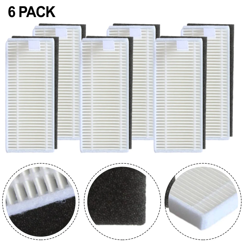6-teiliger HEPA-Filter für Lefant Hepa-Filter-Ersatz M310 Roboter-Staubsauger, waschbarer Filter, Haushaltsreinigungswerkzeuge, Zubehör