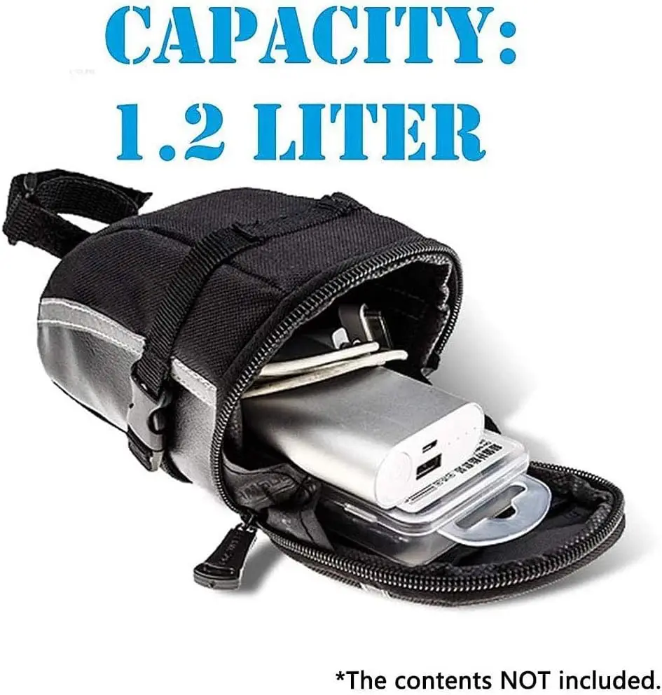 مصنع مقاومة للماء 1.2L سعة الطريق الجبلية دراجة السرج الذيل حقيبة الدراجة تحت مقعد حزمة لركوب الدراجات الطريق أدوات حقيبة #4