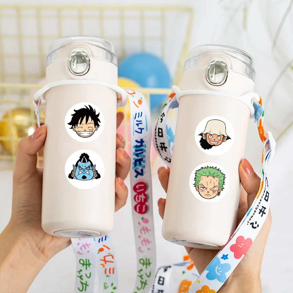 500 قطعة/لفة Kawaii قطعة واحدة DIY ملصقات الكرتون أنيمي ختم التسمية الزخرفية الكرتون الاطفال حفلة كاندي رولز ملصقات اللعب
