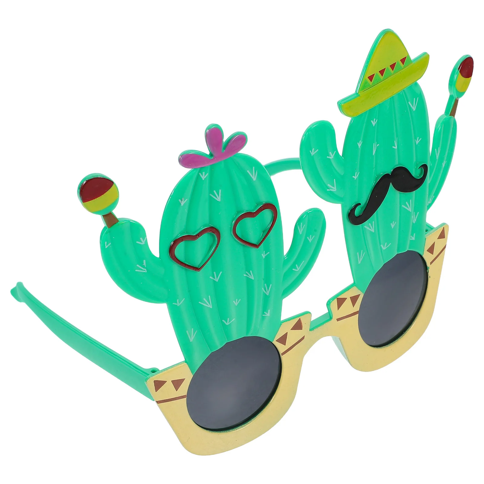 

Cactus Sunglasses Hawaiian Party Eyeglasses Photo Booth Props Tropical Luau Glasses Summer Beach Accessories Decorations
