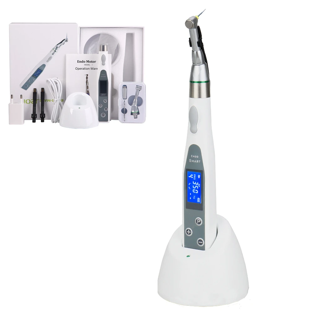 J Dental Wireless Endo Motor Smart with LED Lamp 16:1 Standard Contra Angle Endodontic Instrument