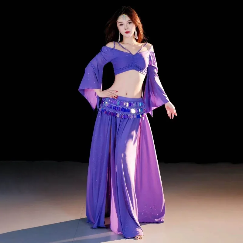 Slim Split Oriental Dance Costume Women Elegant Training Performance Outfit