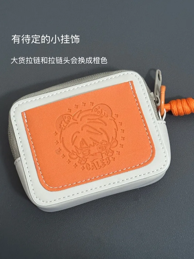 게임 러브 앤 딥스페이스 소프트 자비에르 자인 라파엘 실러스 케이블 코스프레 10x8x3cm 가죽 이어폰 가방 동전 지갑 메이크업 가방