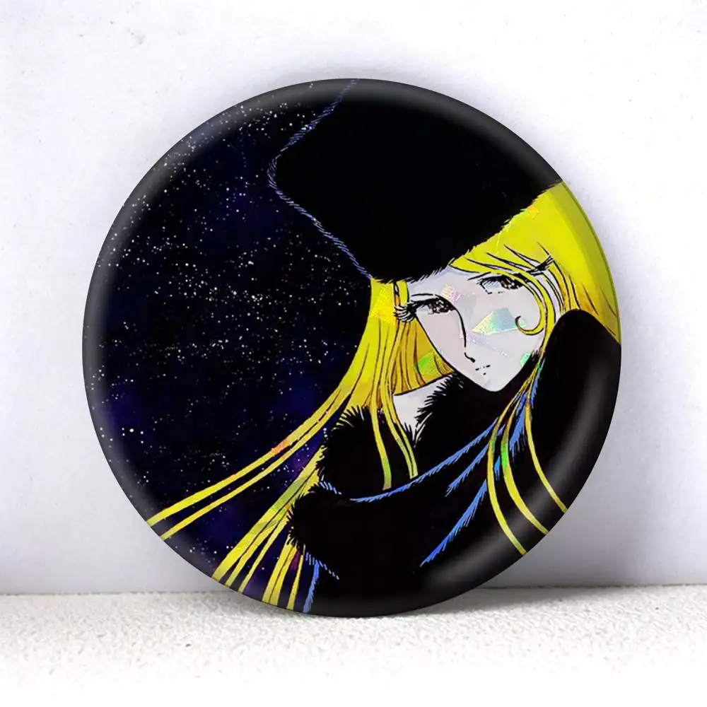 Anime Galaxy Express 999 Maetel   75mm 44mm 25mm Accessories Toys Badge Brooch Backpack Hat Pins