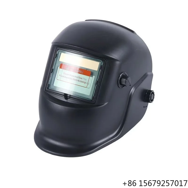 Customized Auto-Darkening Welding Helmet Full View Pattern Surface Fast Response 1/15000s Switch Time 92x42mm View Area PP
