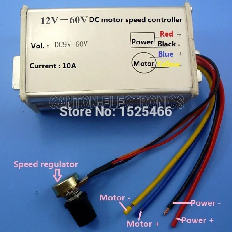 12V 24V 10A DC Motor Speed Control Universal 9-60V PWM HHO RC Controller Driver For  RS360 370 380 R3157 Garage Door Lift