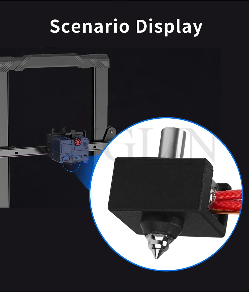 300 ° Upgrade S1 Hotend Kit Bimetall-Heatbreak 1,75mm Edelstahl-Kupferbeschichtetes Rohr für Ender 3 S1/S1 Pro 3D-Drucker – Detail 8