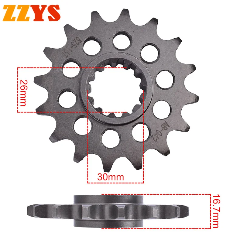 525 16T 16 Tooth Front Sprocket Gear Staring Wheel Cam Pinion For Honda CRF1000 CRF1000A Africa Twin Adventure ABS 2019 CRF 1000