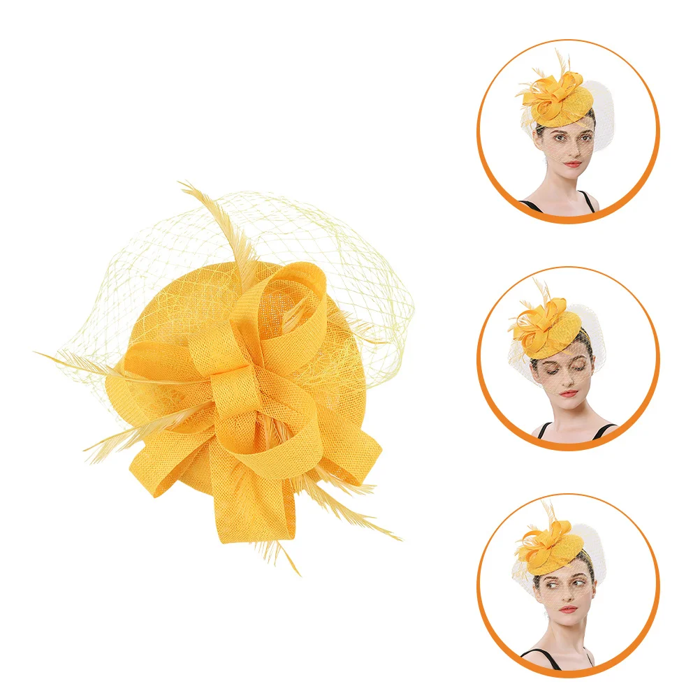 Haarband Haaraccessoire Tovenaar Hoofddeksel Voor Vrouwen Mesh Theekransje Hoed Banket Hoofdtooi Sluier Clip Maskerade Bruiloft