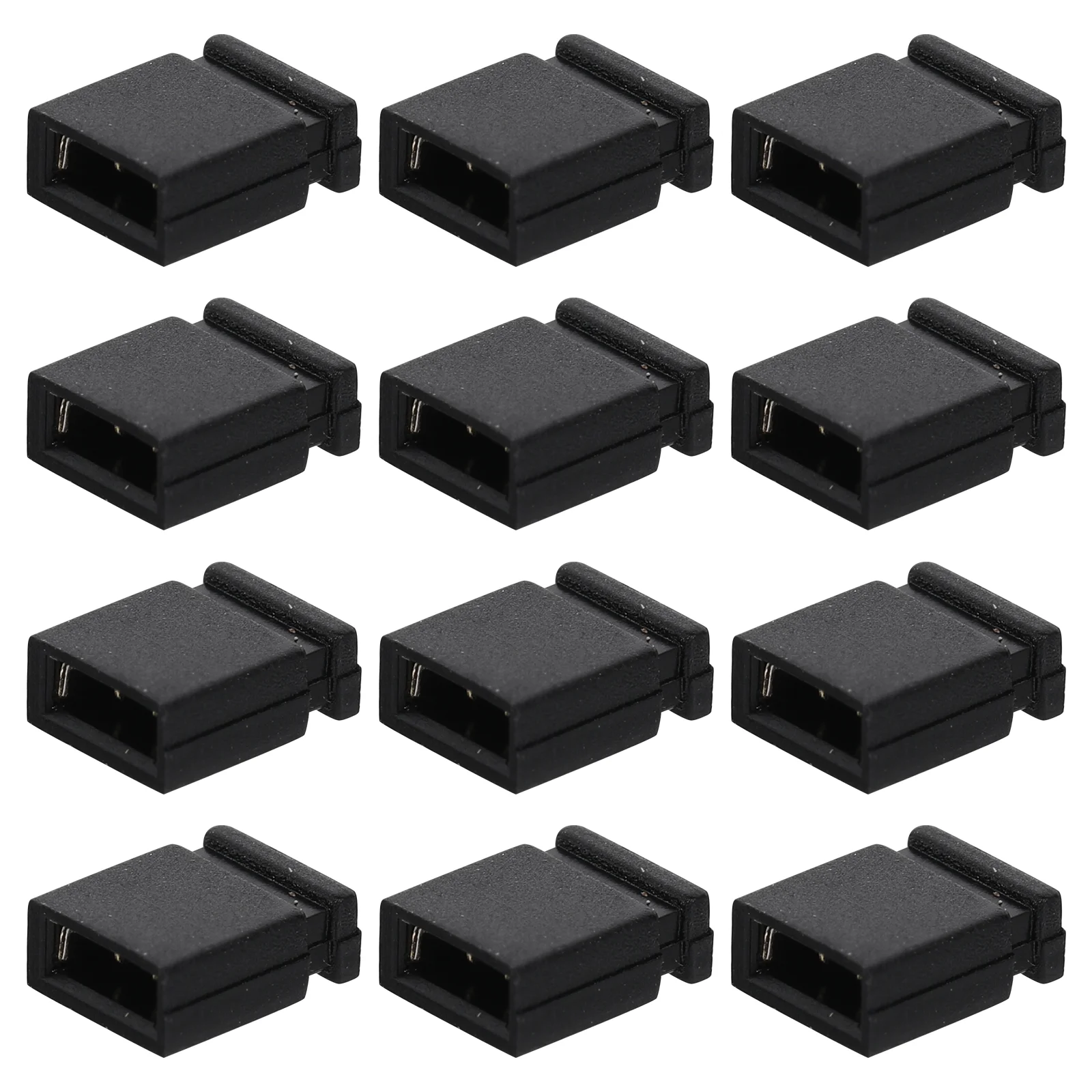 1000 Pcs Jumper Cap PCB Block to Open 254mm Circuit Board Shunt Black