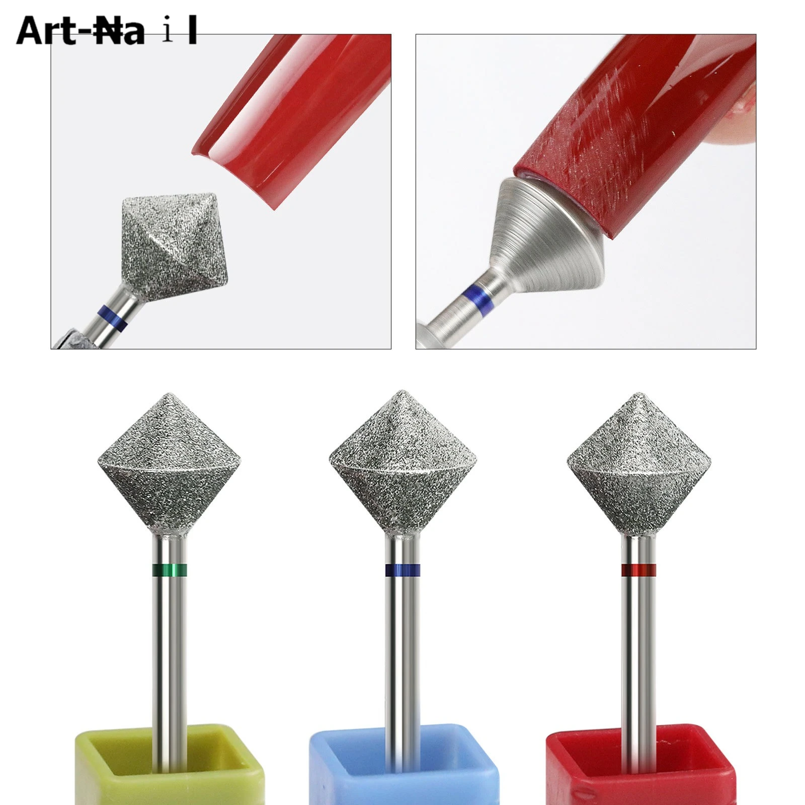 

1Pcs Pre-Processing Diamond Nail Drill Bits Rotary Cuticle Clean Burr 3/32" Manicure Bit Drill Machine Accessories