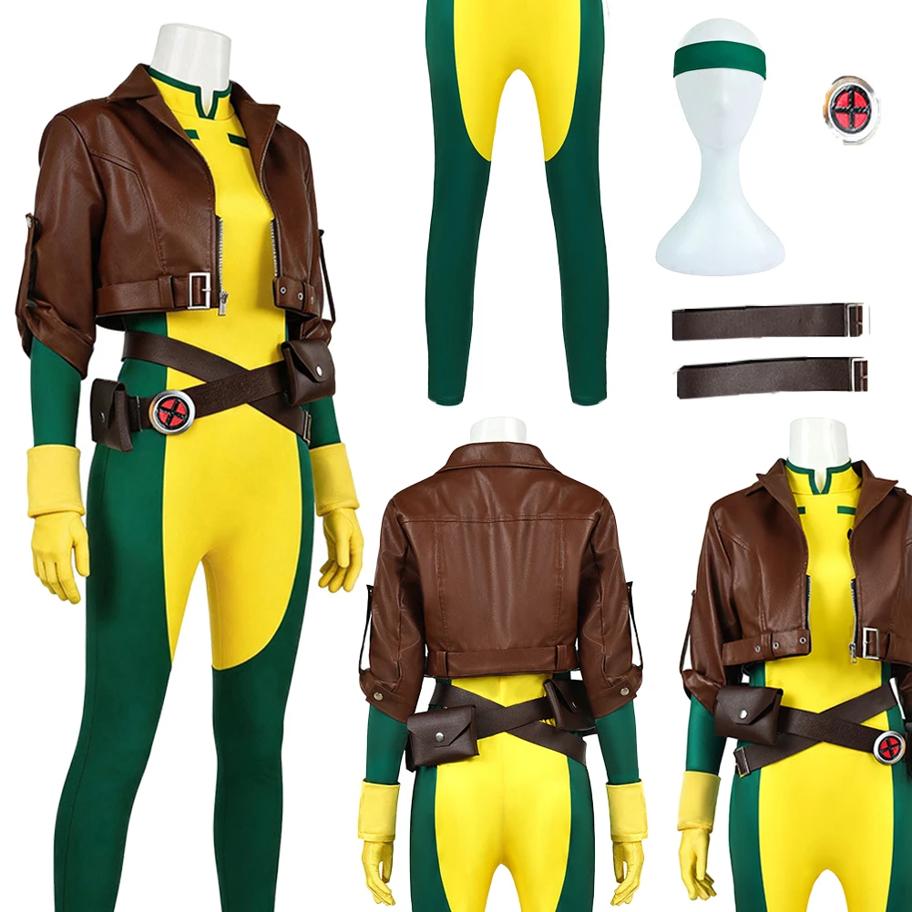 Disfraz de Cosplay de Anna Marie, la Villana de la Película X 97, para Mujer, Disfraz Femenino para Halloween, Carnaval y Fiestas