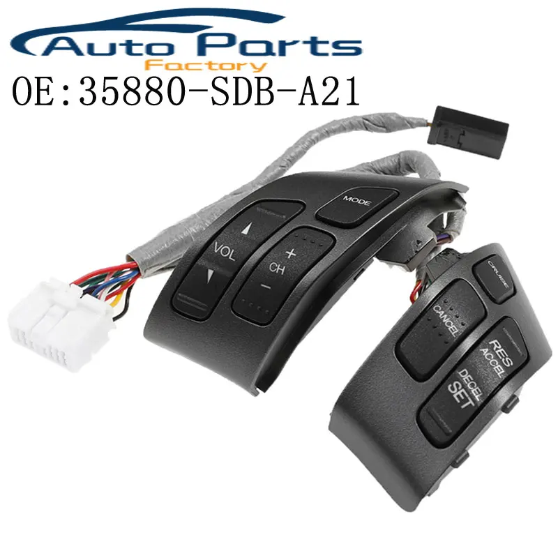 New Multifunction Steering Wheel Combination Control Switch For Honda Accord 2003-2007 35880-SDB-A21 35880SDBA21 35880-SDB-A01ZA