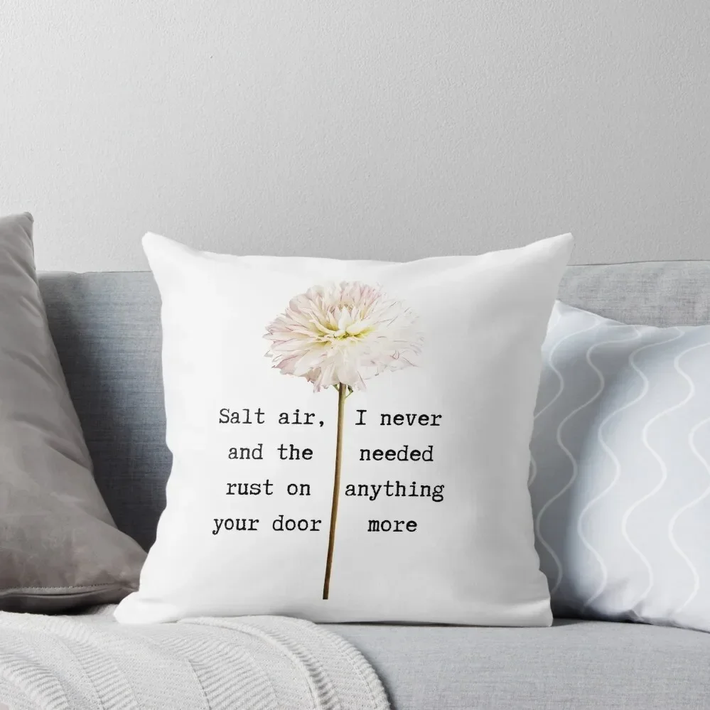 August folklore Floral lyrics Throw Pillow Sofa Cover Sofa Pillow Cover autumn decoration pillow