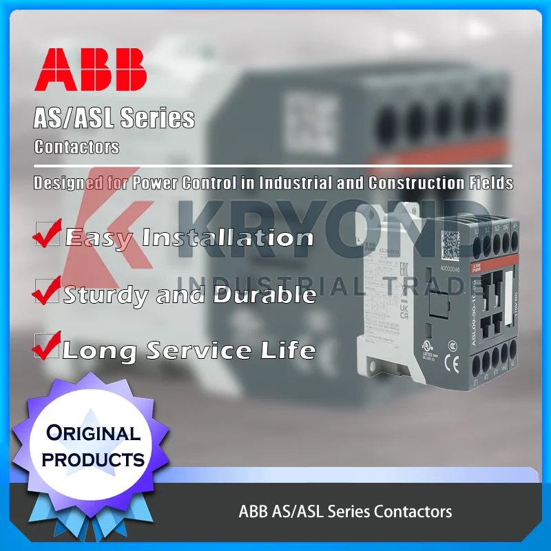 موصل سلسلة ABB AS ASL قواطع كهربائية عالية الأداء للتحكم في المحركات الأتمتة الصناعية وتوزيع الطاقة