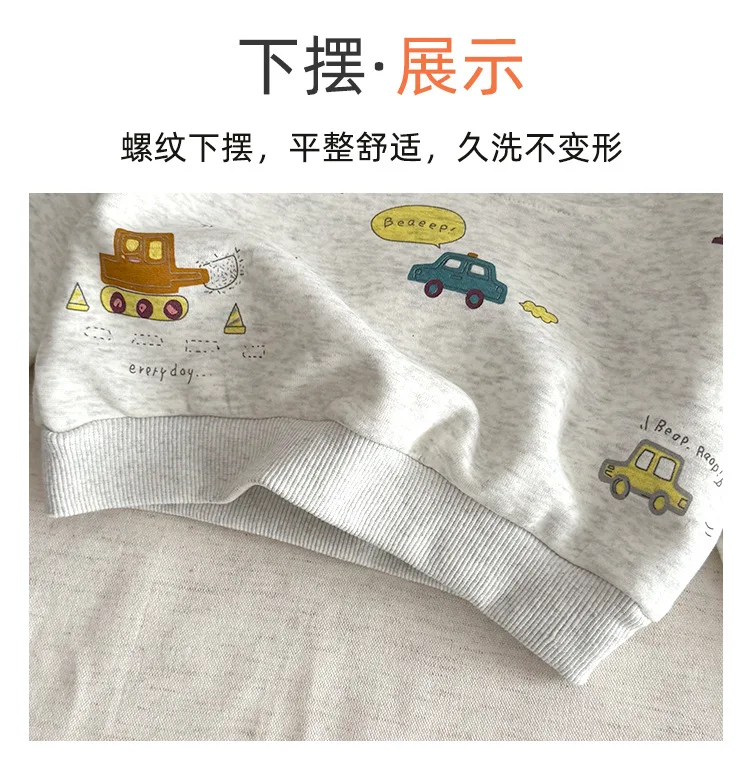 Neuer Kinderpullover mit Kragen für Frühling und Herbst, atmungsaktives, bedrucktes Oberteil für Mädchen und Jungen, weiches, bequemes Langarmshirt für Kinder – Detail 6