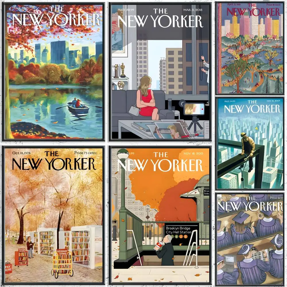 Classic Brand T-The New YorkerS Poster HD Self-Adhesive No Residue After Removal Ideal for All Kinds of Wall Decor