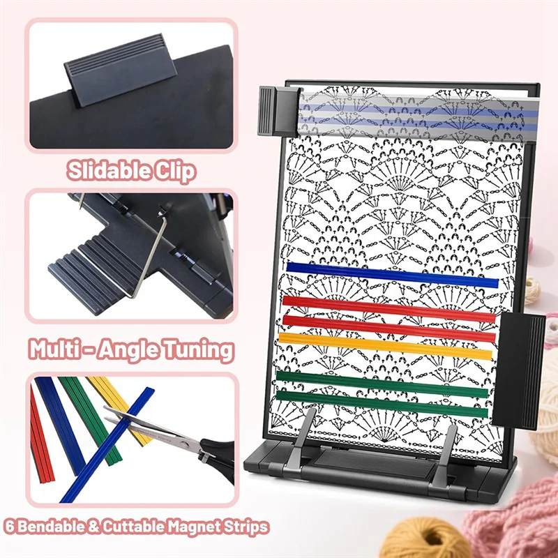 

【Flash Deal】Replacement Colorful Magnets 6Pcs For Knitting Pattern Holder- Cross-Stitch Supplies And Knitting Accessories Bundle