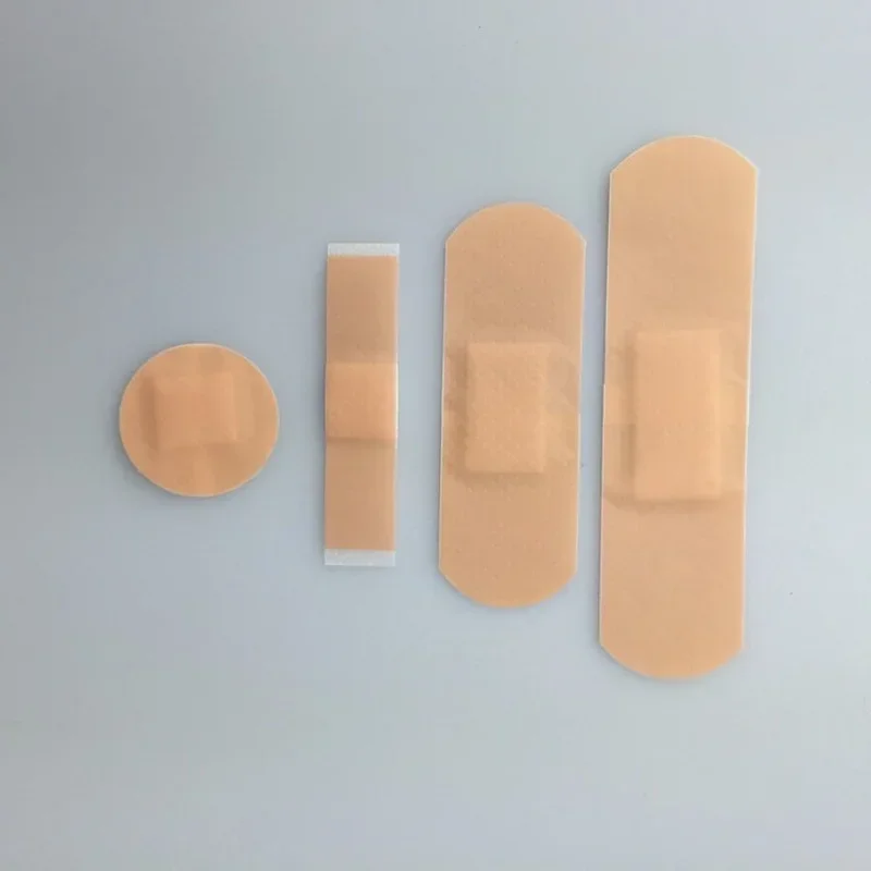 Imagem -04 - Ligaduras Impermeáveis Kits de Emergência de Viagem em Casa Primeiros Socorros Médicos Anti-bactérias Ferida Gesso Tamanho Múltiplo 100 Pcs por Pacote