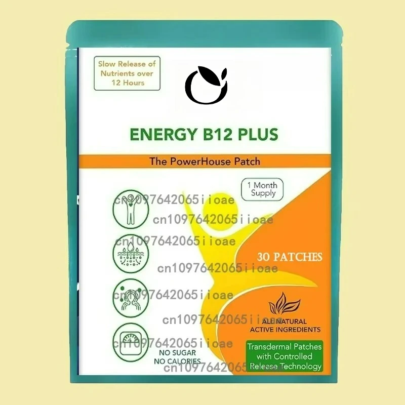 

30 патчей B12 Патчи Трансмические патчи Ежедневные патчи B12, самоклеящиеся пластыри из натуральной смеси