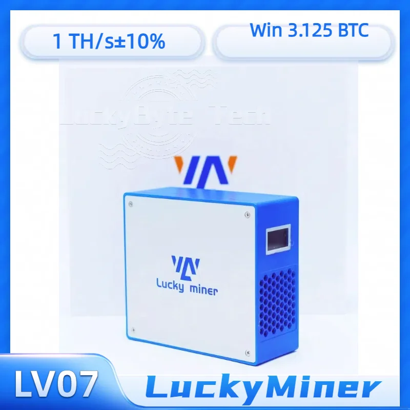 Lucky Miner LV07 Crypto 1T H/s Bitcoin Mining Machine Low Noise V7 Btc Asic Miner BTC BCH BSV DGB Brand New Solo Lottery Miner