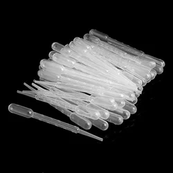 50Pcs Airbrush 3ml Disposable Plastic Eye Dropper Transfer Graduated Pipettes