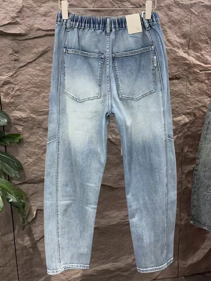 

High Quali Men's Wide Leg Jeans Spring Autumn New Design Faionable Versatile Premium Feel Casual Sle mid Waist Button Fly
