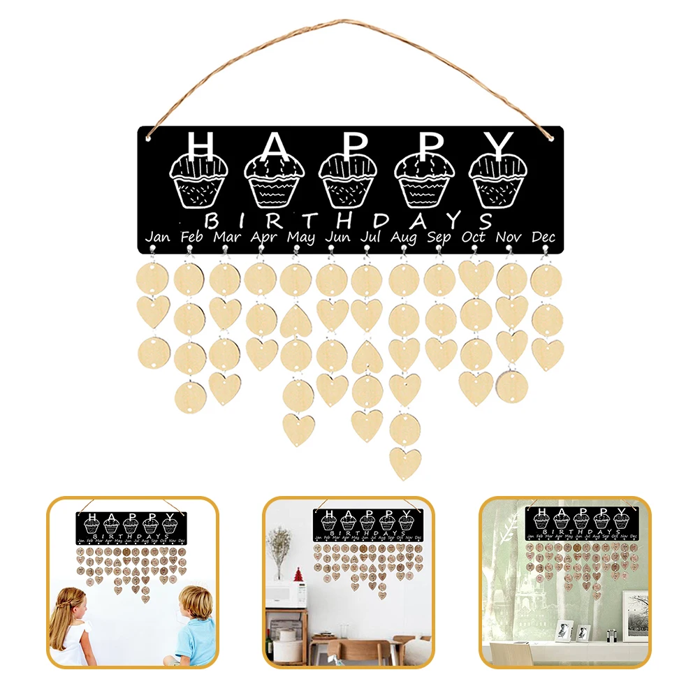 

Calendar Birthday Reminders Sign Timing Decor Wall Hanging Hanger Family Tags for