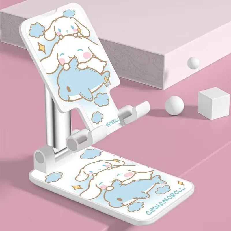 Hello Kitty Cute Cartoon Mobile Phone Live Broadcast Telescopic Folding Lazy Person's TV Watching Telescopic Stand view 5