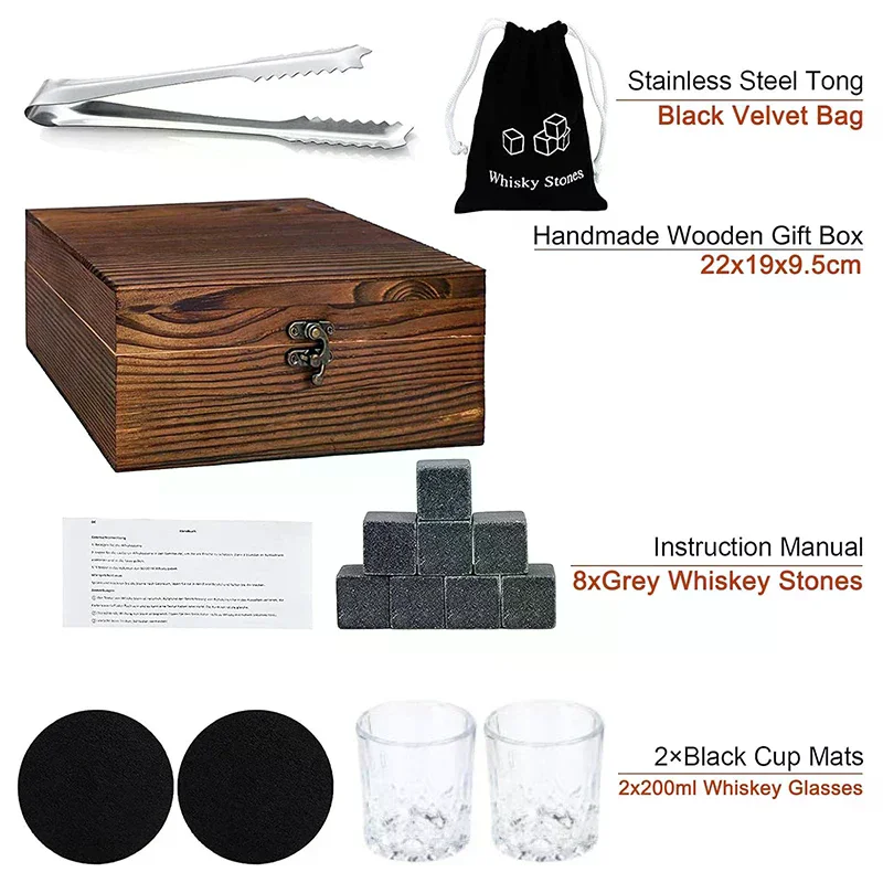 Подарок на день отца для мужчи – обзор и цена Whiskey Stone Set