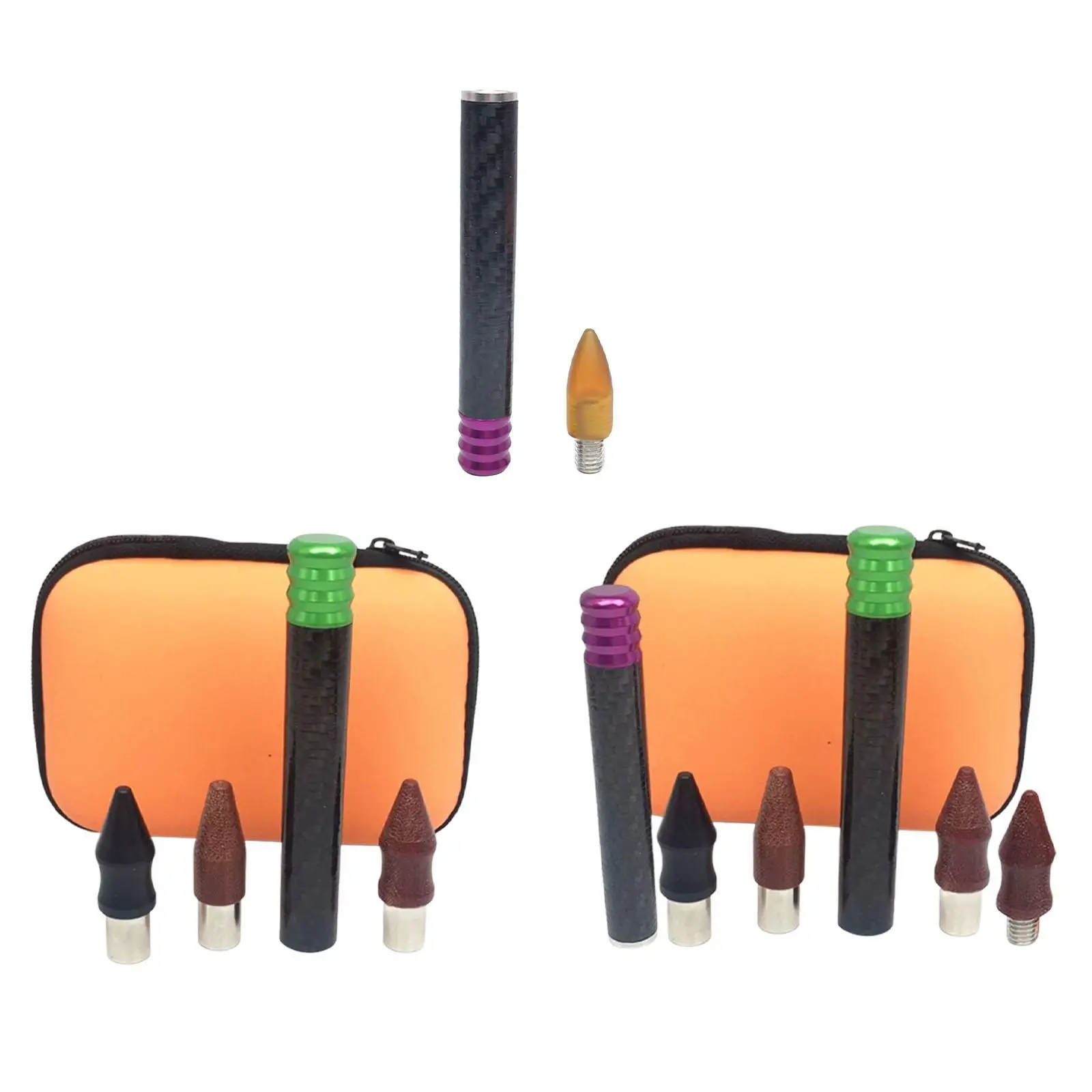 Vehicle Dent Repair Pen Carbon Fiber Knockdown Tool Car Body Dent Removal Tool Kit for Auto Sheet Metal view 2