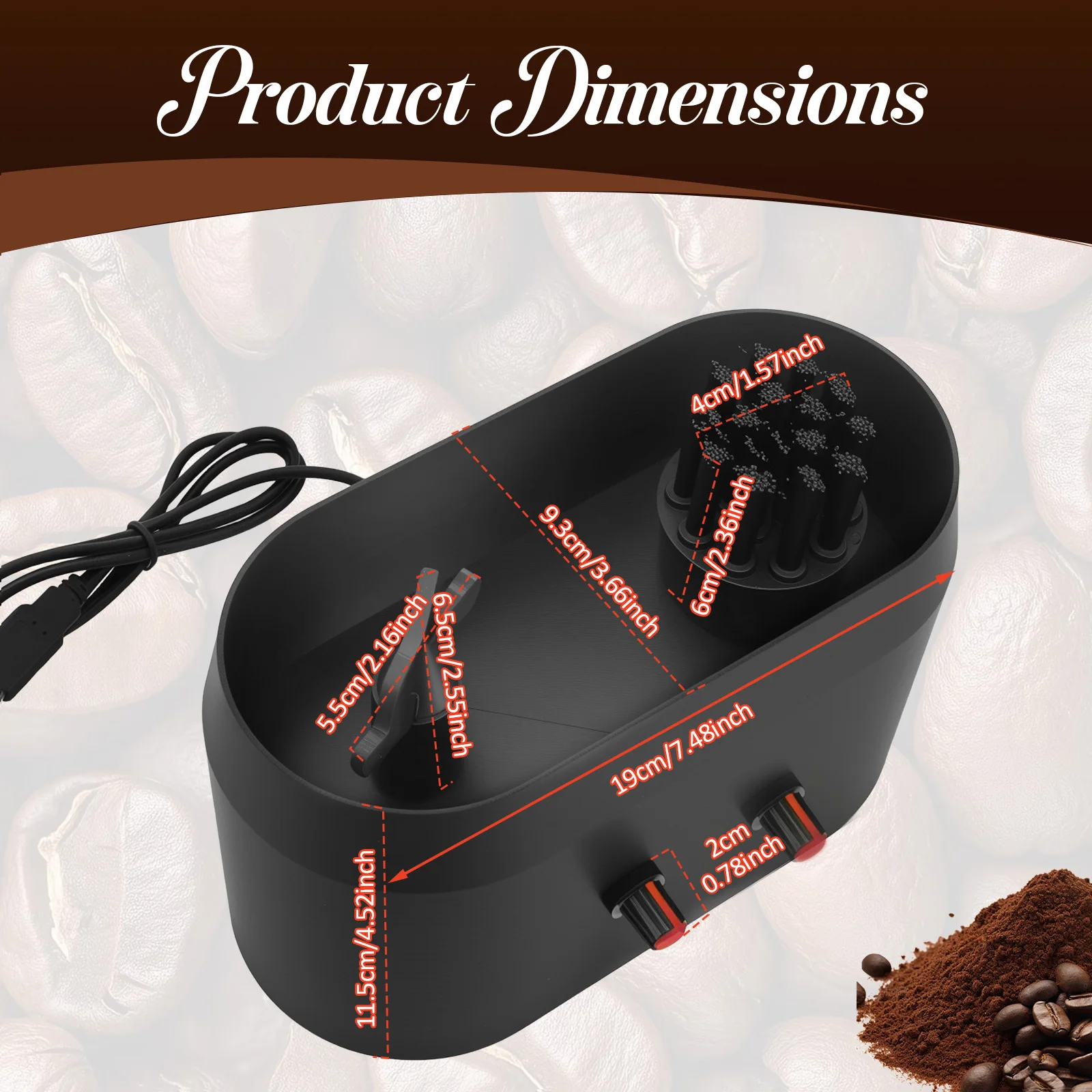 Automatic Knock Box Cleaner El - Group Head Brush recension och pris