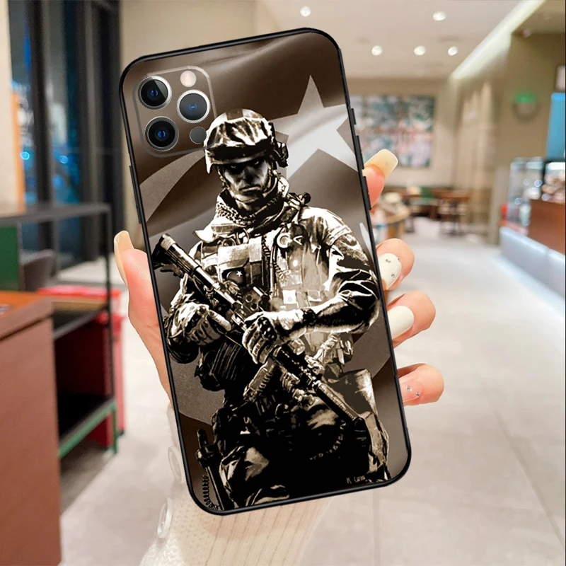 Military Army Special Forces Phone Case For iPhone 16 15 14 13 12 11 Pro Max Mini X XS XR 6 Plus Back Cover