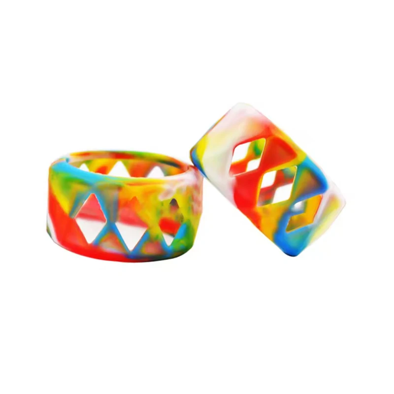 

Bulb Silicone Cover Decorative Protection Glass Bottle Band Ring for ZEUS X Mesh Tank Bubble Glass Tube Accessories