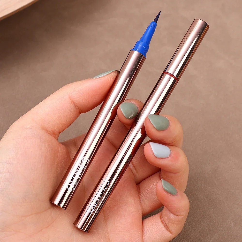 1PC Eyeliner Liquid Pen Waterproof Long Lasting Quick Drying Smooth Makeup Beauty Matte Black Eyeliner Stamp Eye Pencil Cosmetic